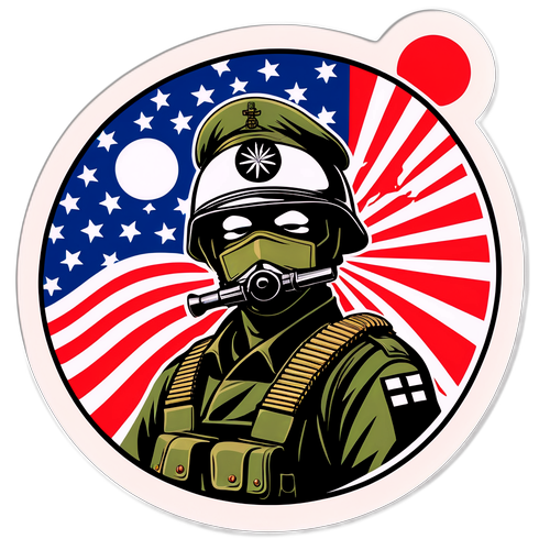 讽刺日本军国主义遗迹的插图