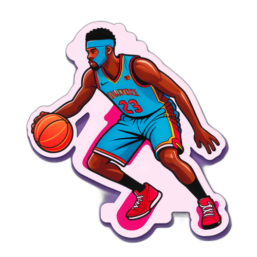 Basketball Dribbling Illustration