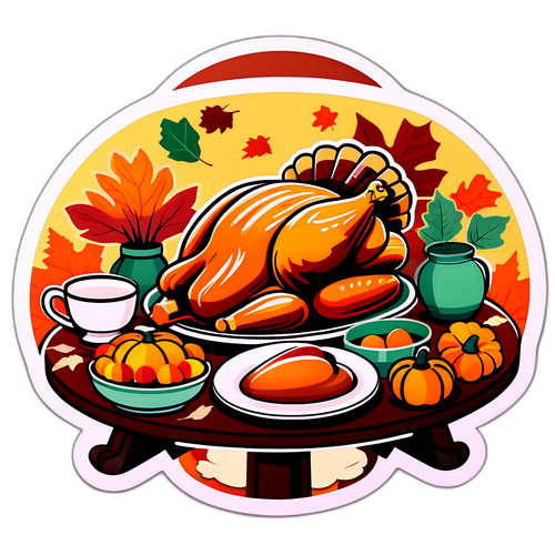 ध्यानाकर्षक थैंक्सगिविंग टेबल