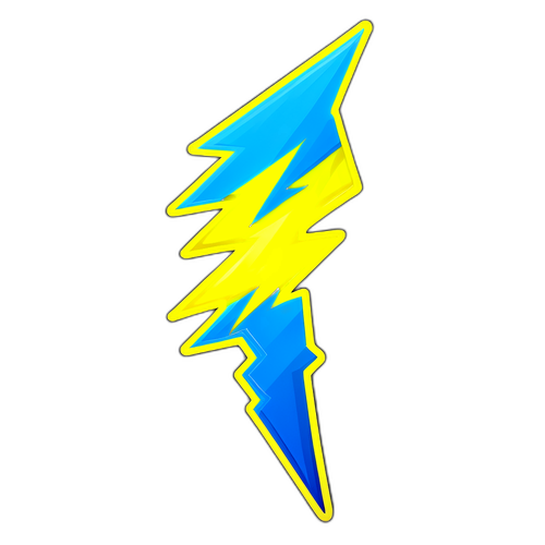Abstract Lightning Bolt Sticker