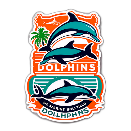Dolphins Uniforms Sticker