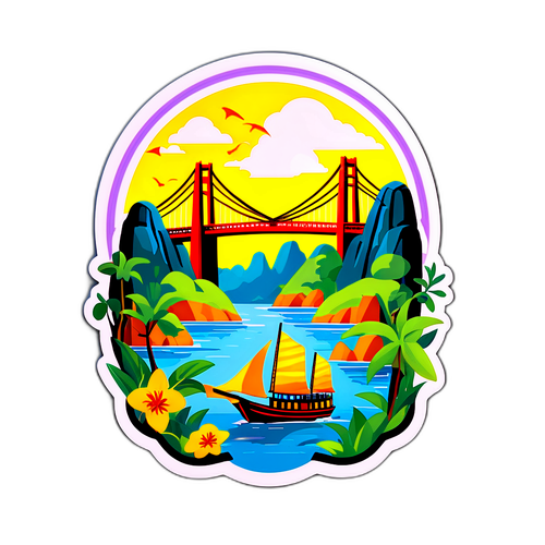 Sticker ng Paglalakbay sa Vietnam