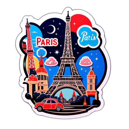 สติกเกอร์ภาพยนตร์ที่เกี่ยวข้องกับกรุงปารีส