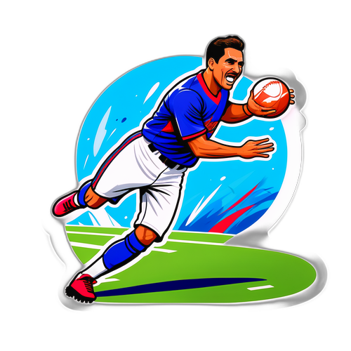 Ilustración de Ortigoza haciendo una jugada espectacular