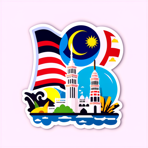 Stiker Tematik Perjalanan Malaysia