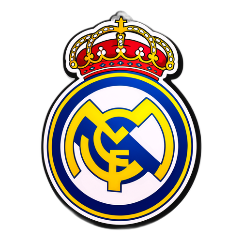 Real Madrid embléma matriculású matrica
