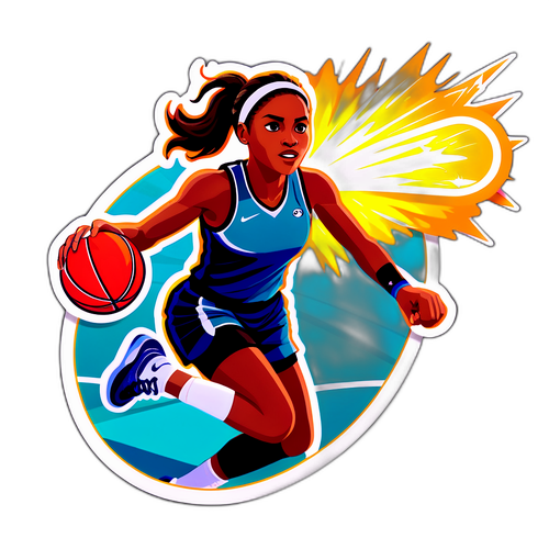 Autocollant de Clara Tauson avec une énergie explosive sur le terrain