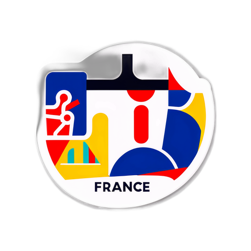 Minimalistische Sticker voor Franse Werkloosheidsreform