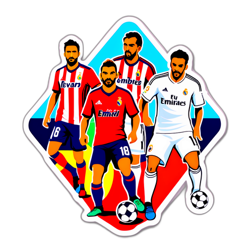 Színes grafika a Real Madrid és Osasuna mérkőzéséről