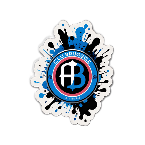 Club Brugge Renkleriyle Oynayan Sticker