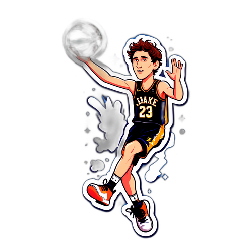 Masaya at Kakaibang Sticker ni Luke Kornet na Nagtatapon ng Basketball