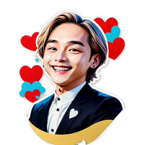 Jeonghan's Smile: Ang Sticker na Kumakatawan sa Kanyang Kagalakan at Takaw sa Puso!