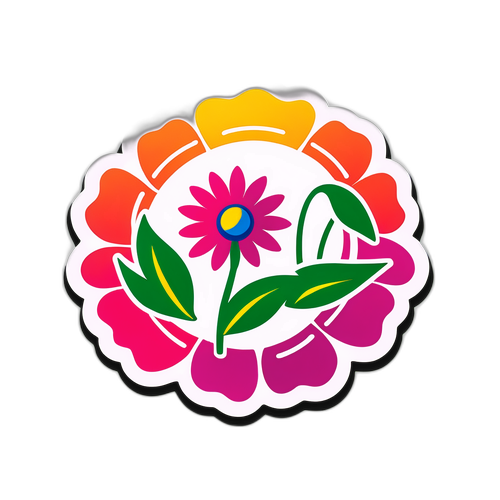 สติกเกอร์ธีมดอกไม้เกี่ยวกับตารางคะแนน LPGA