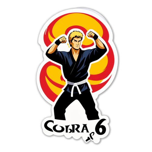 Unleash Your Inner Warrior! Cobra Kai Season 6 Is Here - Get Your Exclusive Sticker Now!