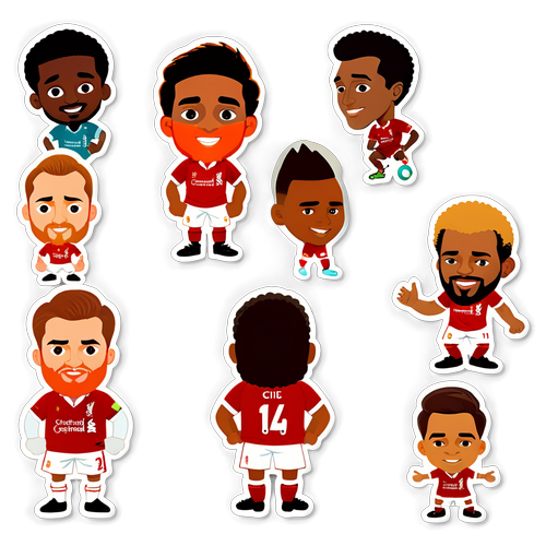 สติ๊กเกอร์สุดน่ารัก Liverpool! ป๊อปปี้แฟนพันธุ์แท้กับดาวดังในสไตล์การ์ตูน