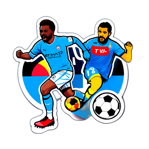 Samolepka pro zápas Man City vs. Napoli
