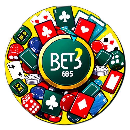 Bet365-logo pelimaailman ympäröimänä