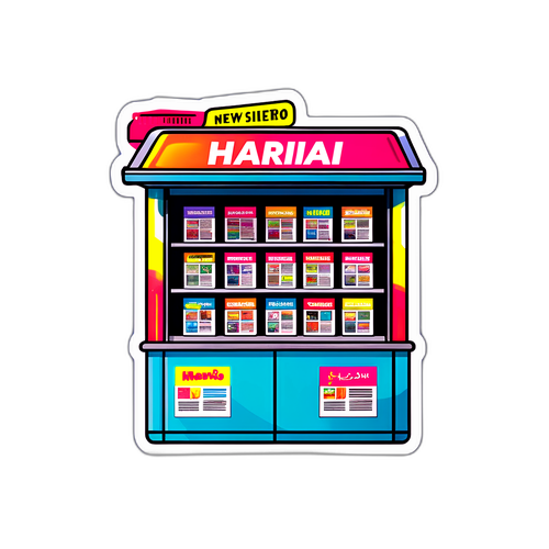 Stiker Harian Metro yang Bergaya