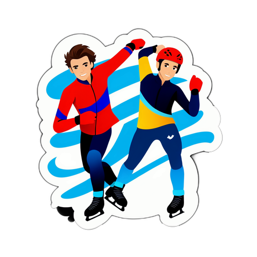 Jégtánc matrica Laurence Fournier Beaudry és Guillaume Cizeron