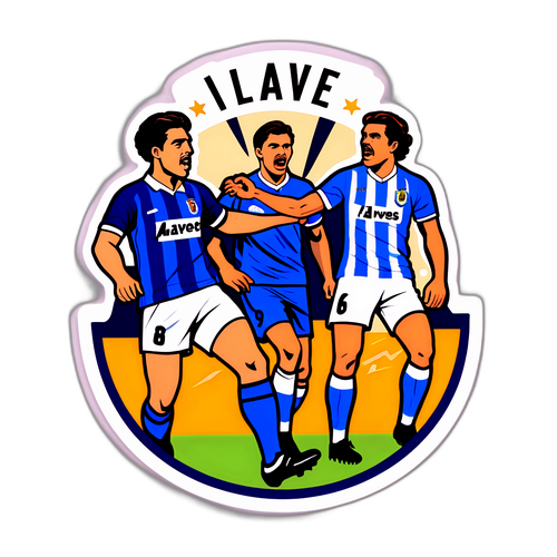 Stiker Retro Alavés vs Valencia