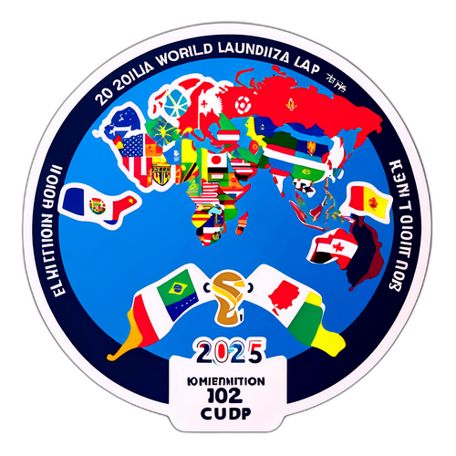 Sticker bản đồ bóng đá World Cup 2025