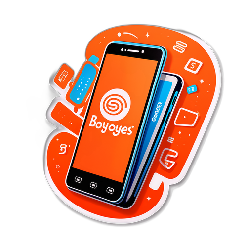 Sticker Smartphone avec Logos SFR, Orange et Bouygues