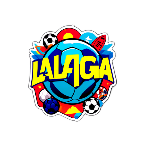 Farverige La Liga Sticker