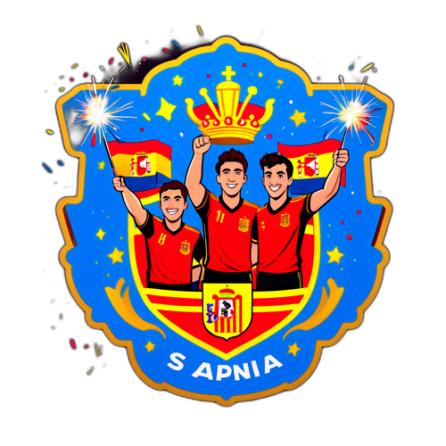 Sticker ya Ushindi wa Timu ya FC Spain
