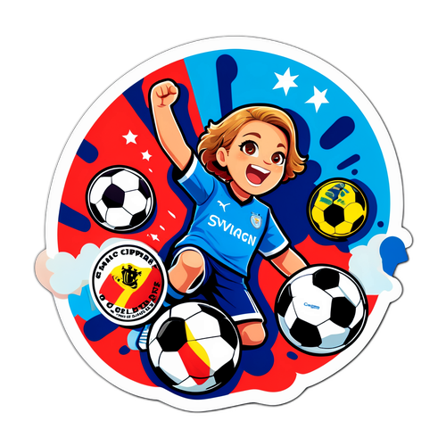 En dynamisk klistremerke med Toppserien-logo