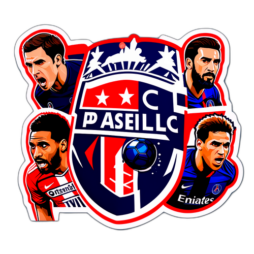 Sticker về các cầu thủ nổi bật của PSG và Atlético Madrid