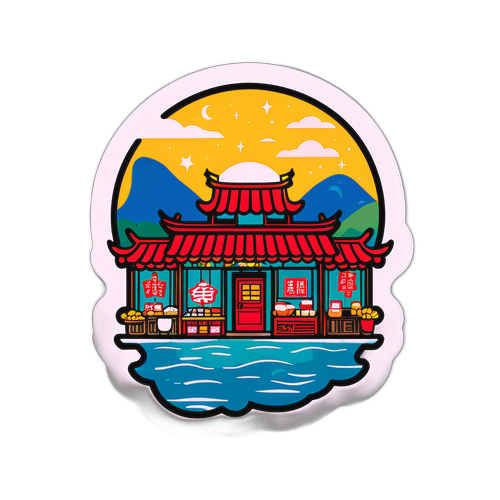 台灣夜市風情徽章