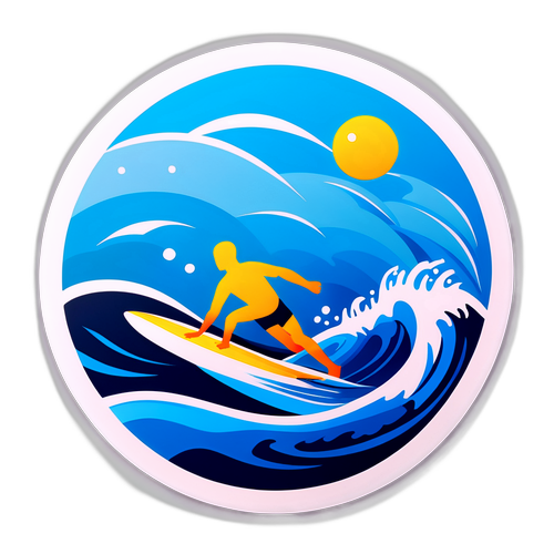 海洋運動健身貼紙