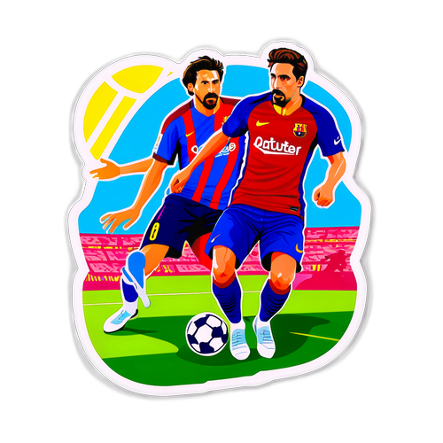 巴塞隆納與馬德里競爭的經典時刻貼紙