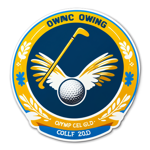 Get Your Game On! Swing for Gold with This Must-Have Olympic Golf Sticker!