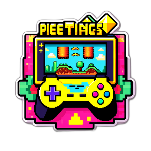 Adesivo Retro Gaming per PlayStation Plus