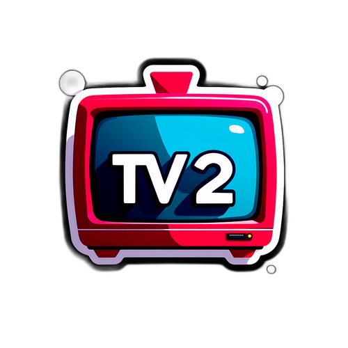 TV2 logó modern és trendi stílusban