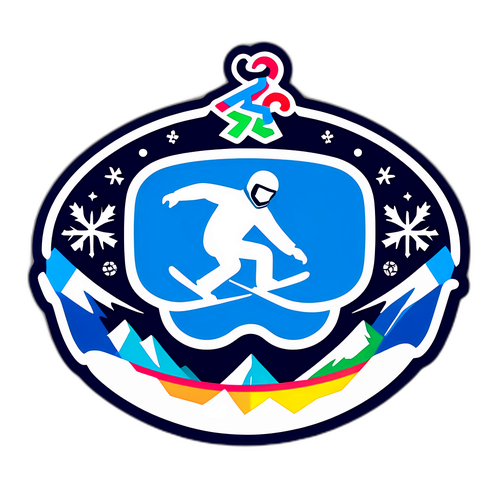 Gestileerd embleem van de Olympische Winterspelen 2026