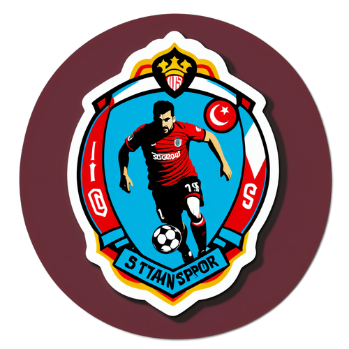 Pendikspor ve İstanbulspor Logoları ile Futbol Maçı Sticker'ı