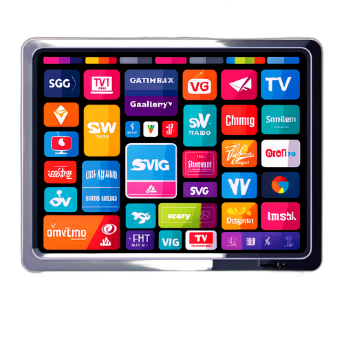갤러리 스타일 디자인의 TV 프로그램 장르