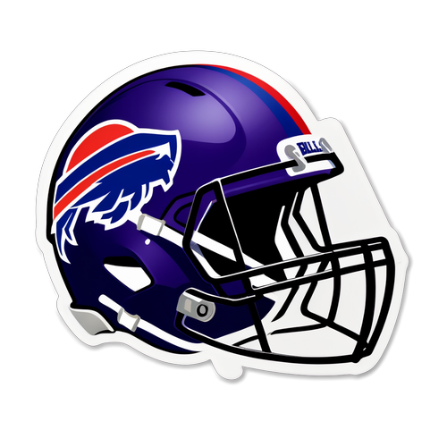 Rivalry Spirit: Bills vs. Ravens Helmet Sticker