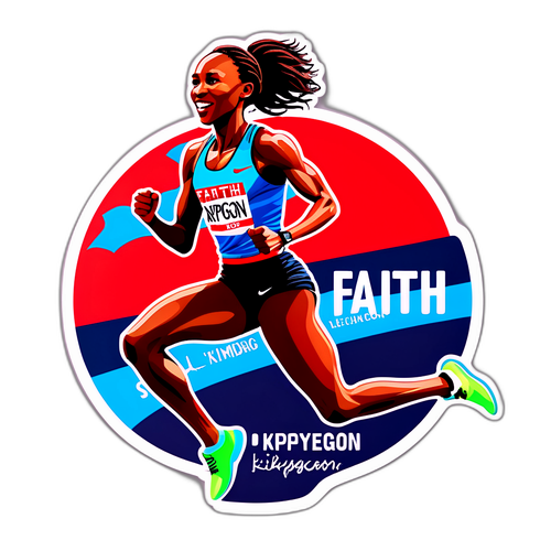 Kutoa Sticker Kumsifu Faith Kipyegon