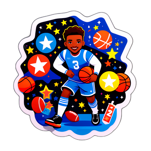 Colorful Athletic Achievement Sticker