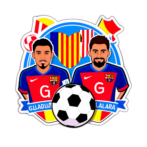 Autocolant meci Guadalajara - Barcelona
