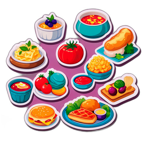 Různé pokrmy z Prostřeno