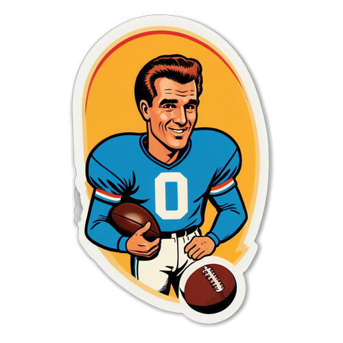 Adesivo di football vintage con Pruzzo
