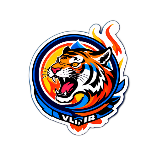 Sticker de Tigre Intensidad