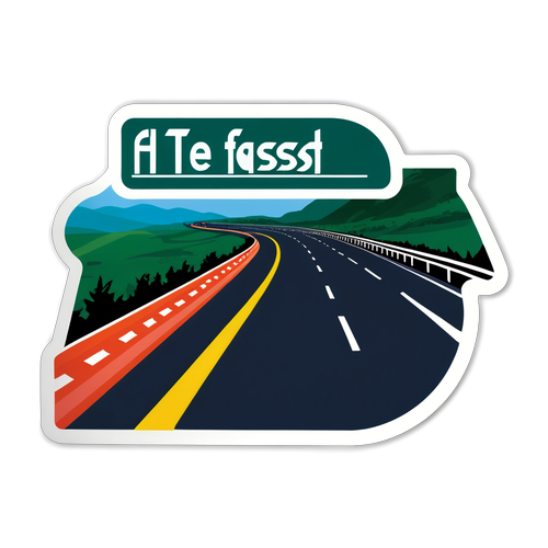 Ontdek de Snelste Route: De Must-Have Sticker voor Autoliefhebbers en Avonturiers!