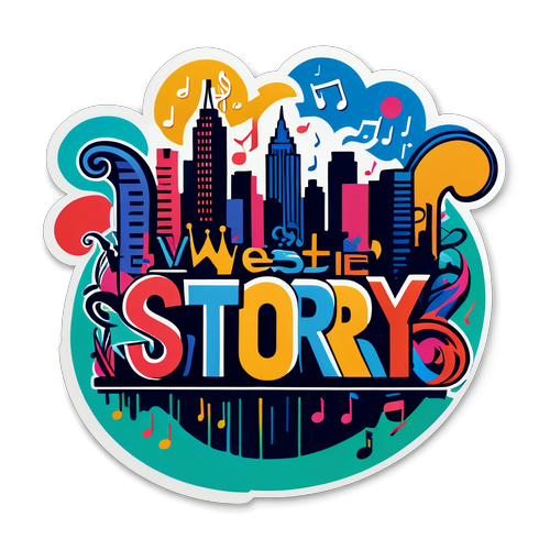 West Side Story logo sticker