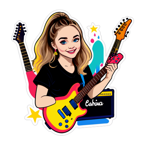 Adesivo Divertente di Sabrina Carpenter