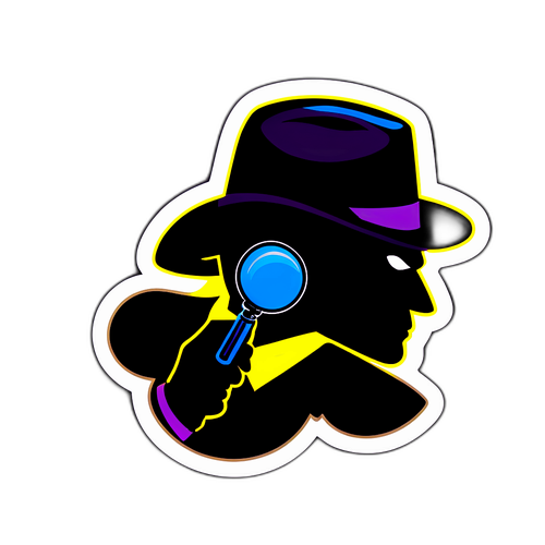 Autocollant sur le thème des crimes maîtres